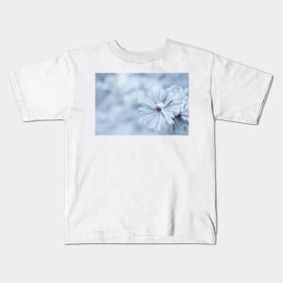 Hoarfrost on conifer tree needles Kids T-Shirt